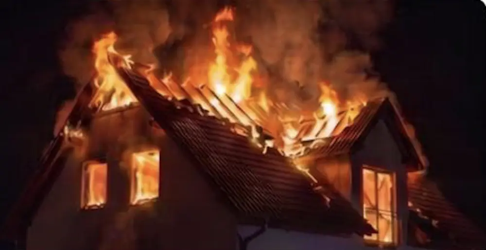 Brandschaden an einer Immobilie